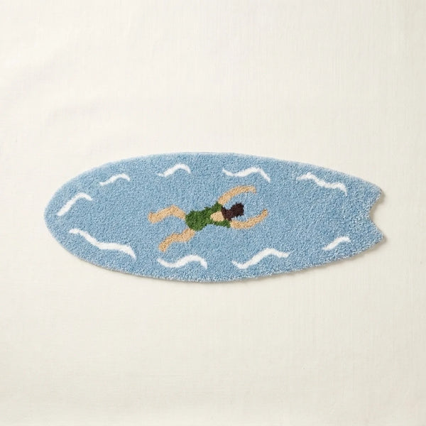 wave rider rug open water swimmer surfboard bath mat