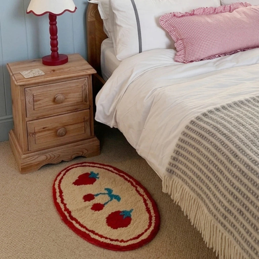 whimsy garden rug berry patch bedroom styling