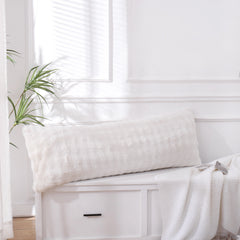 white rabbit velvet pillowcase