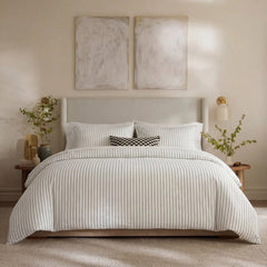 white stripe duvet front