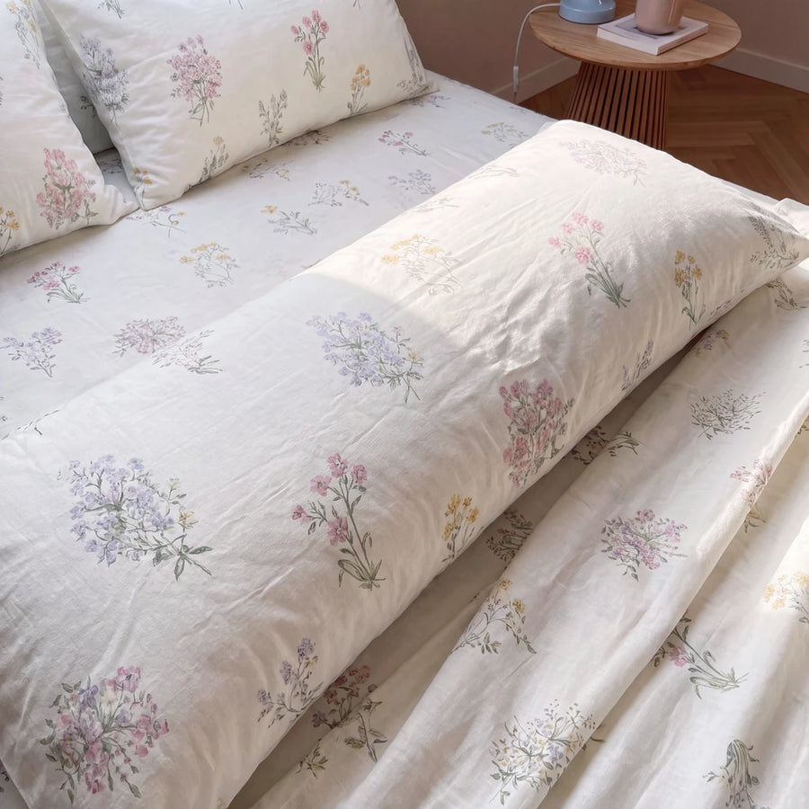 wildflower cottage printed pillowcases body pillow set