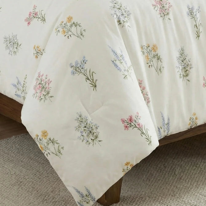wildflower meadow fabric close up