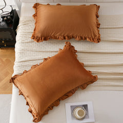 yellow velvet pillowcase queen