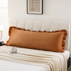 yellow velvet pillowcase