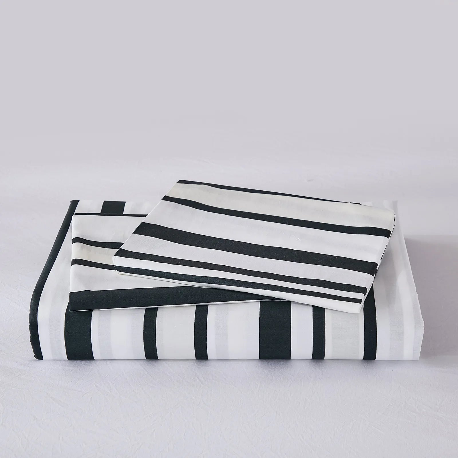 100% cotton black and white stripe comforter sets