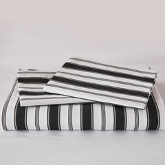 100% cotton white and black stripe comforter sets
