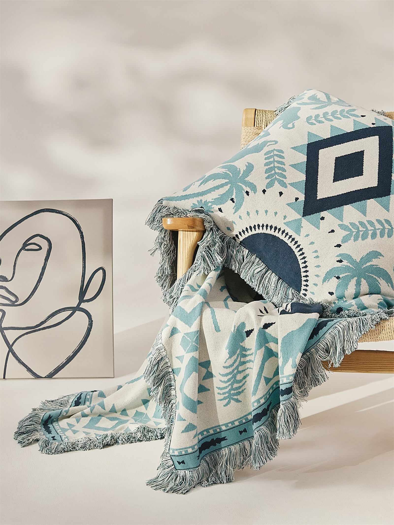 Jersylinen 100% Cotton Blanket