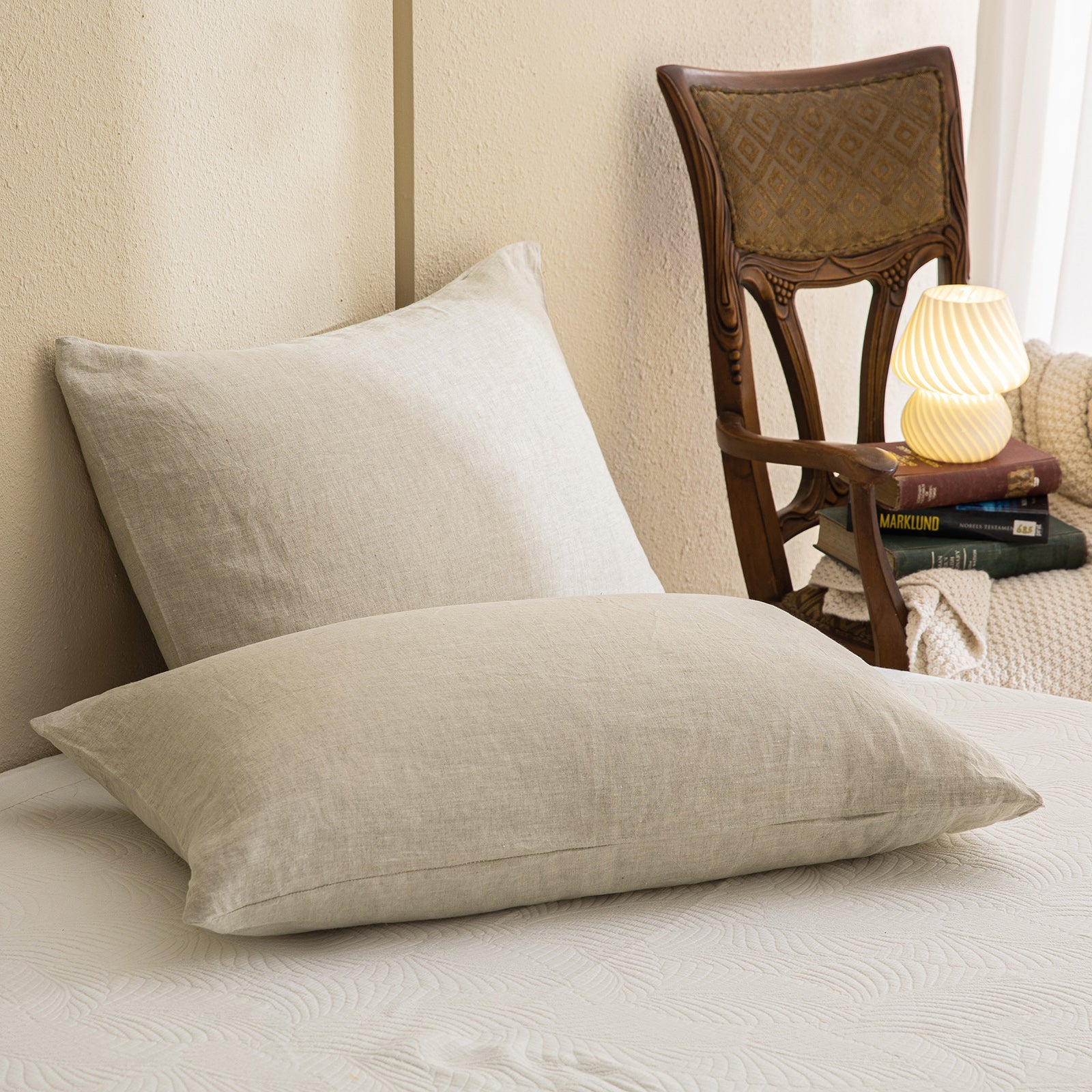 Natural French Flax Linen Comforter Set