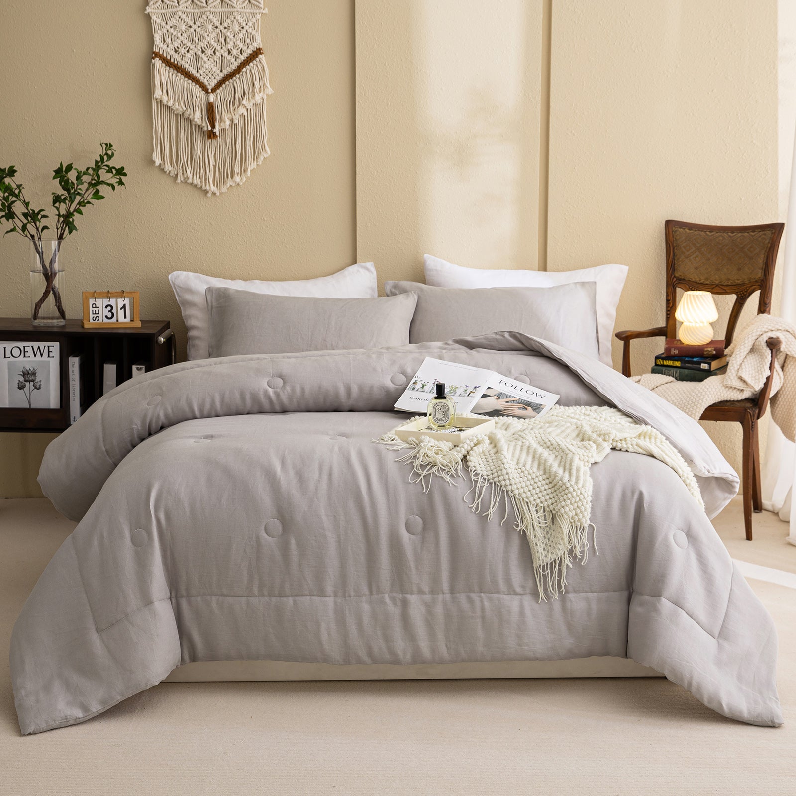 Linen Comforter Set