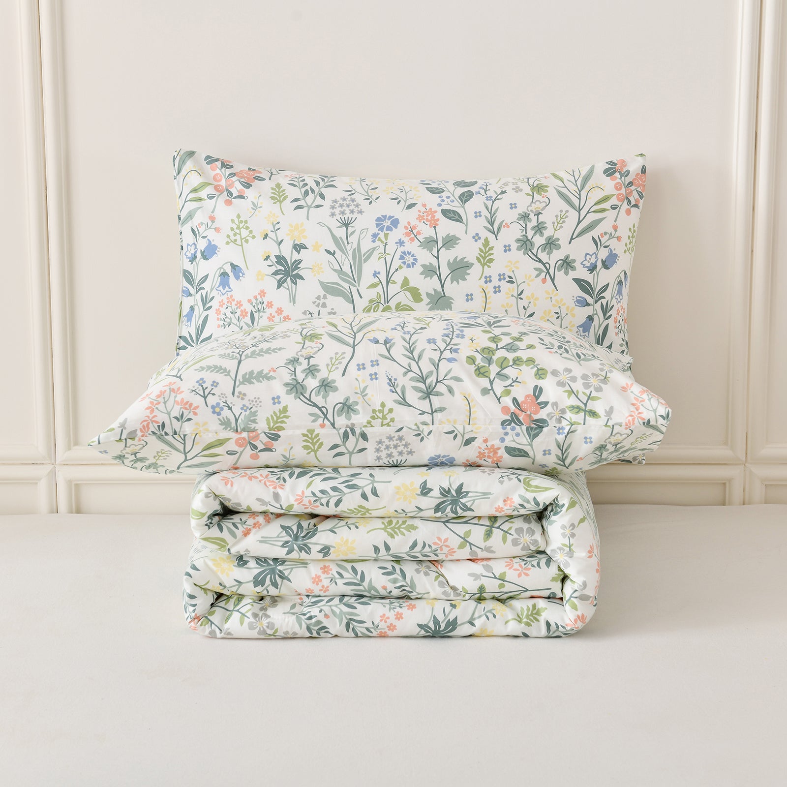 Vintage Floral Comforter Set 100% Cotton
