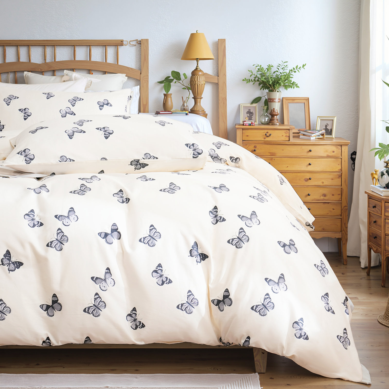 Butterfly Duvet Cover Set 100% Cotton