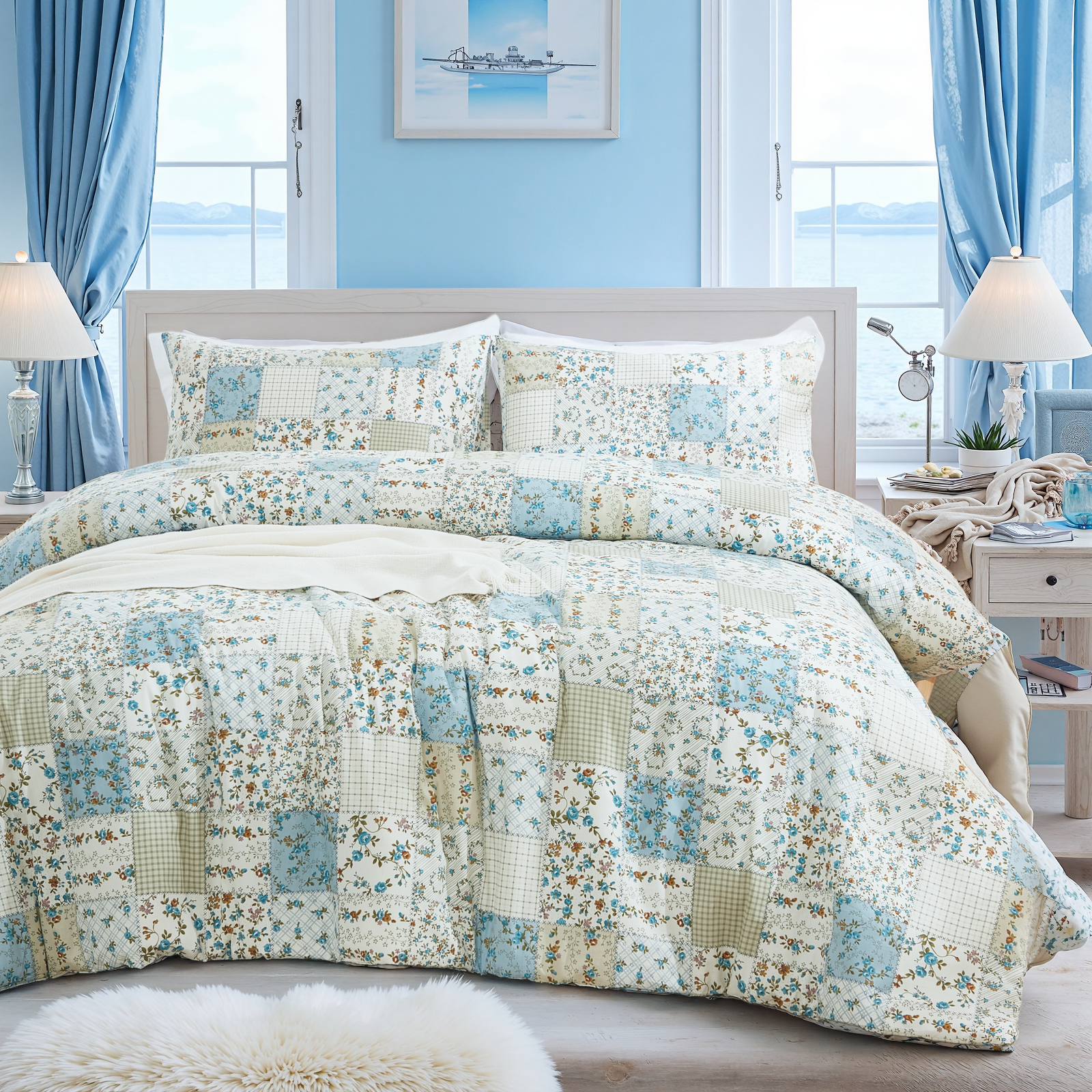 Patchwork Duvet Cover Set 100% Cotton