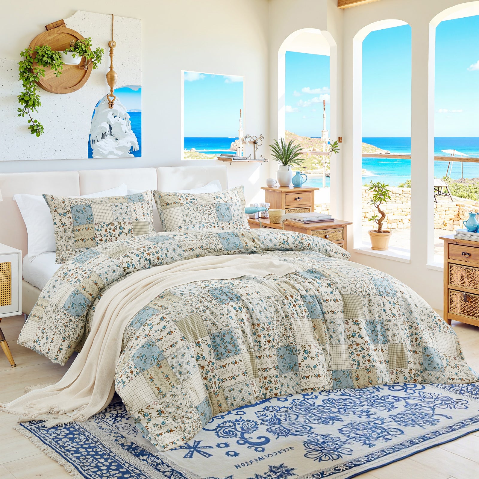 Patchwork Comforter Set 100% Cotton