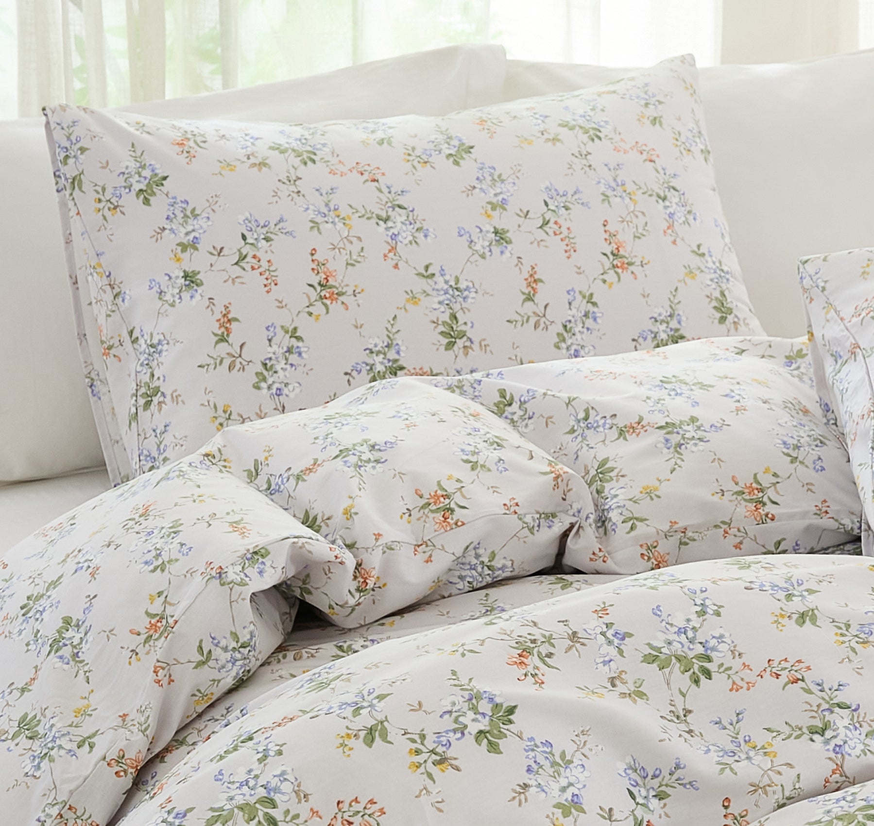 Floral Duvet Cover Set 100% Cotton
