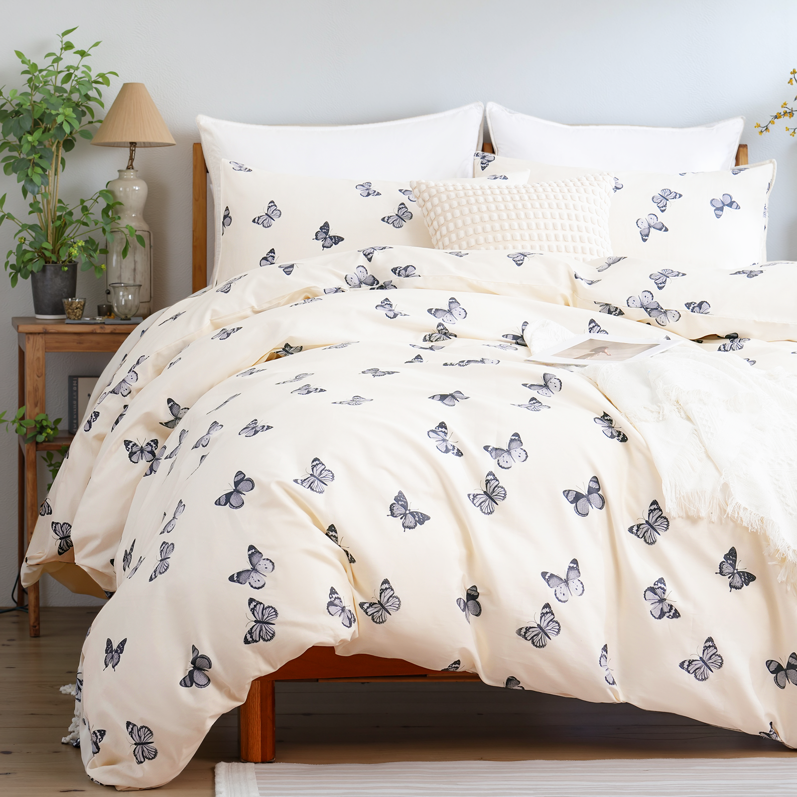 Butterfly Duvet Cover Set 100% Cotton