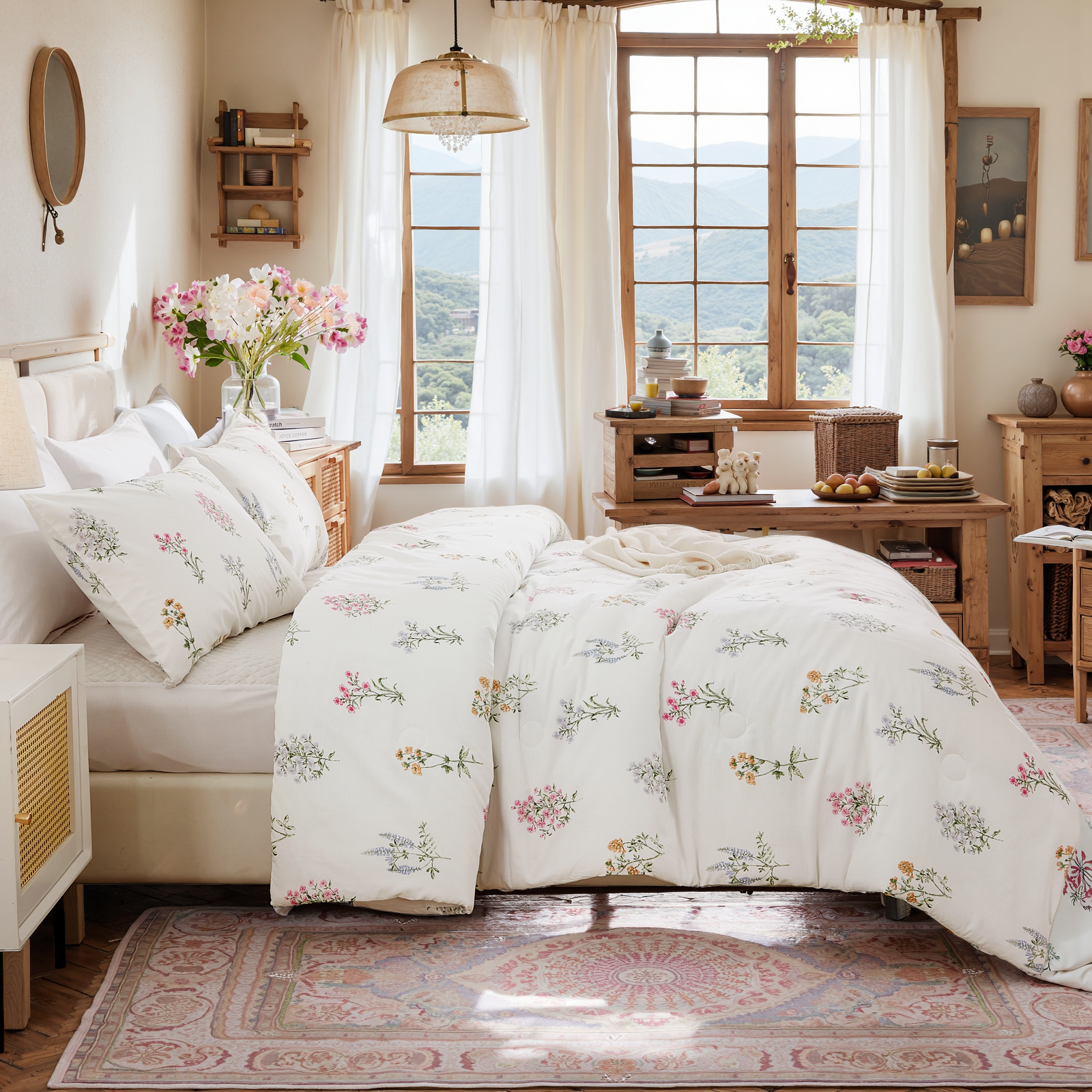 Floral Duvet Cover Set 100% Cotton