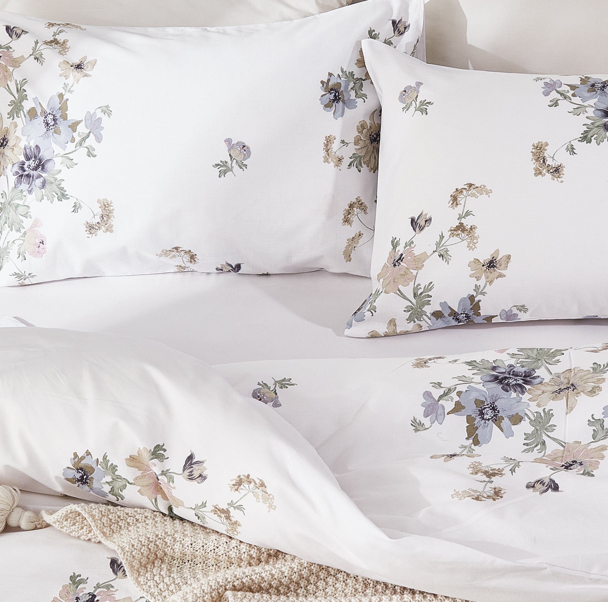 Floral Duvet Cover Set 100% Cotton