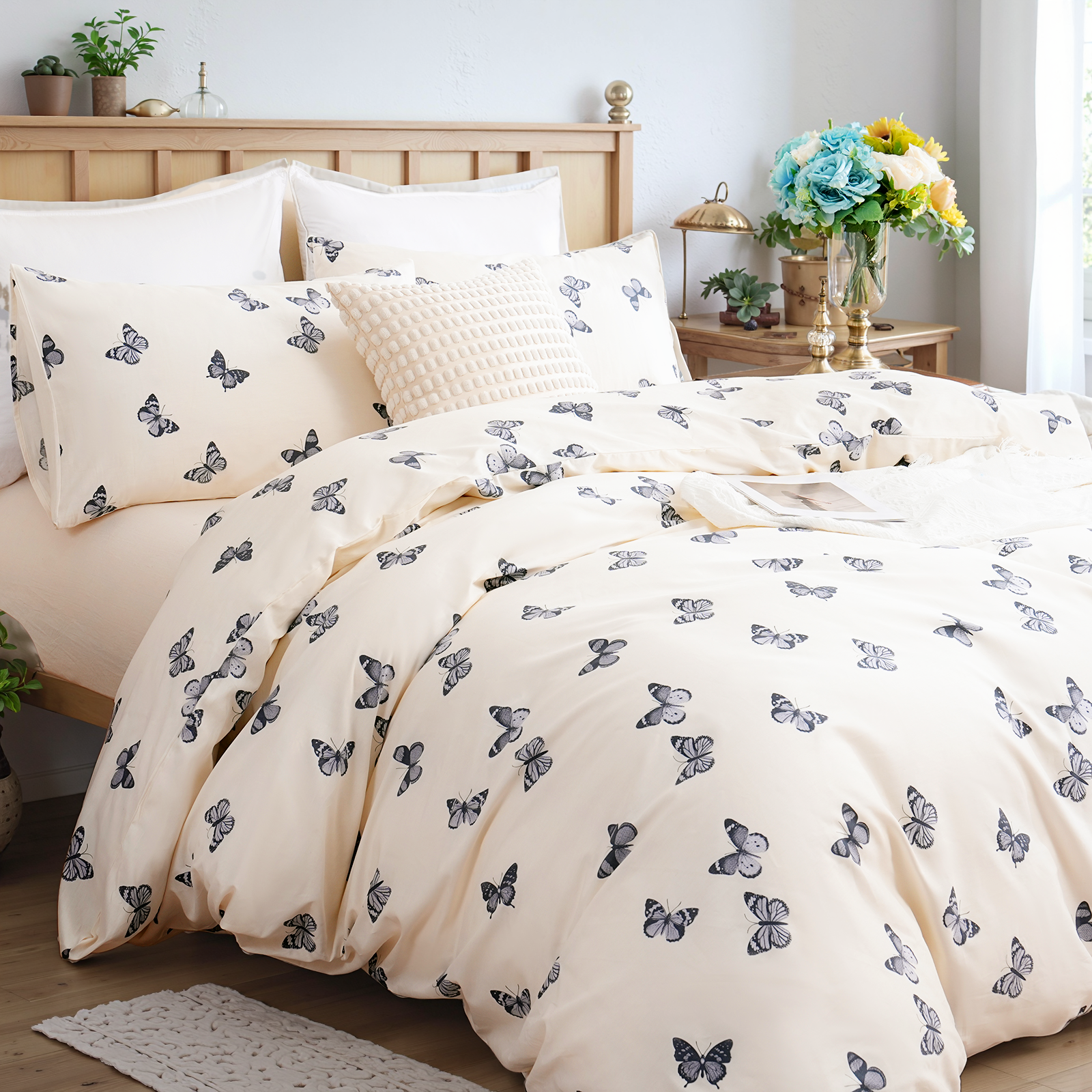 Butterfly Duvet Cover Set 100% Cotton