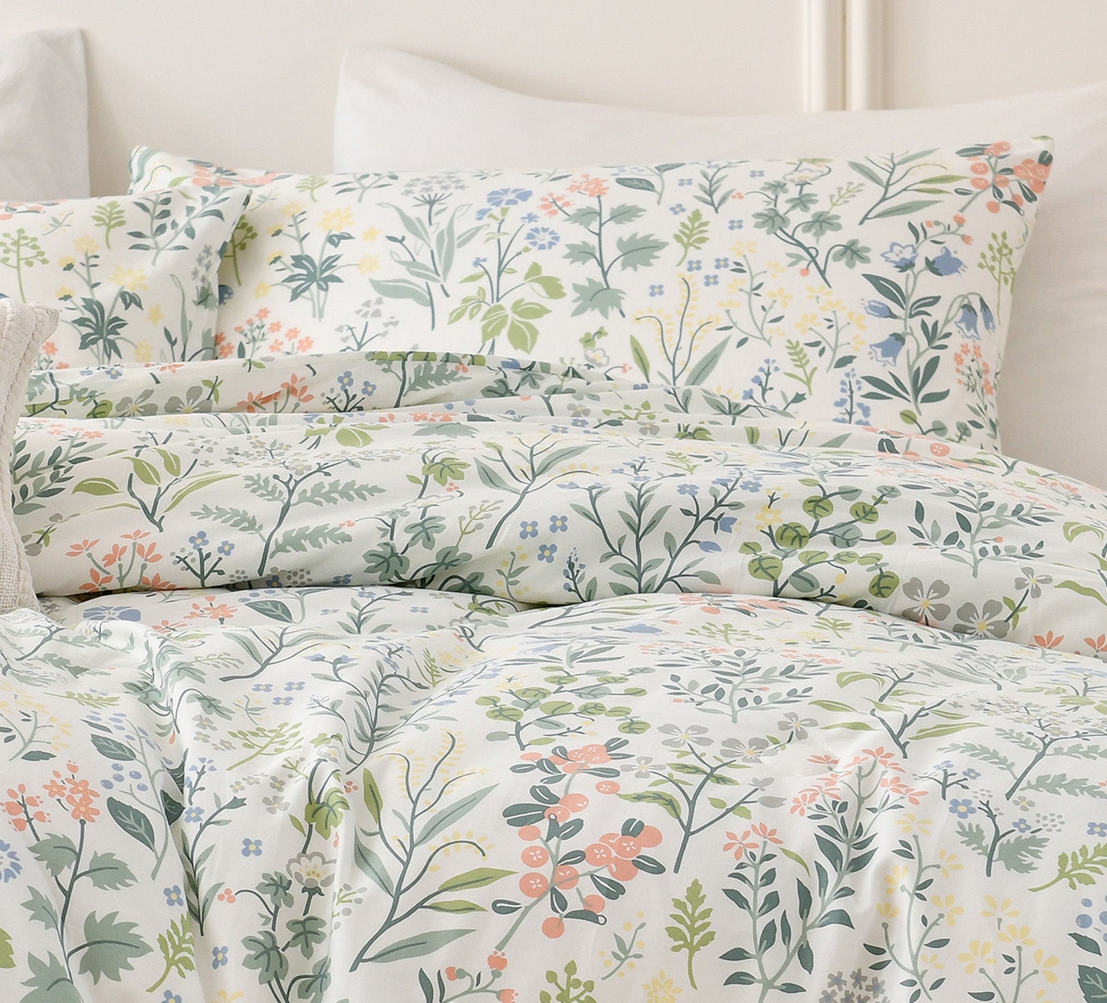 Vintage Floral Duvet Cover Set 100% Cotton