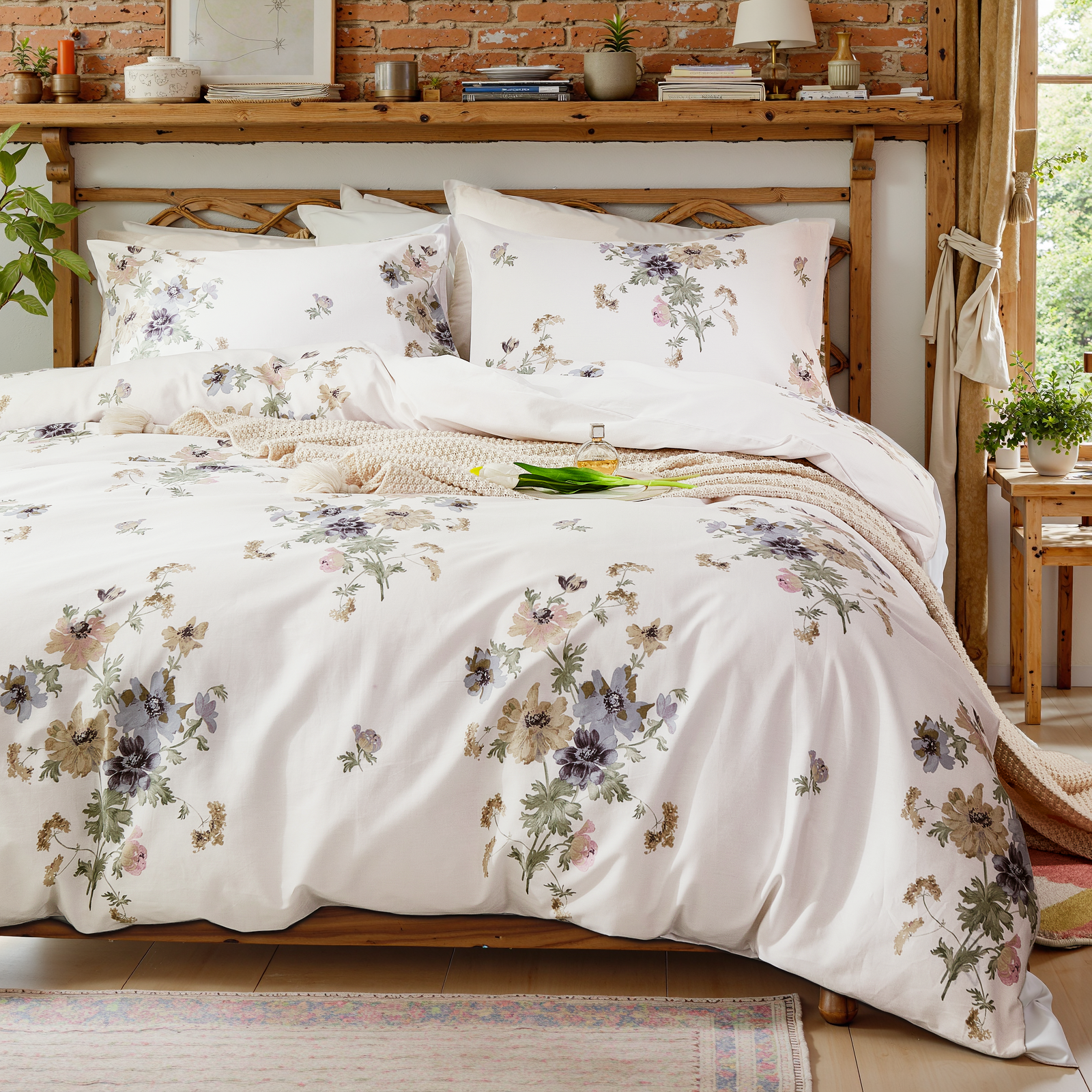 Floral Duvet Cover Set 100% Cotton