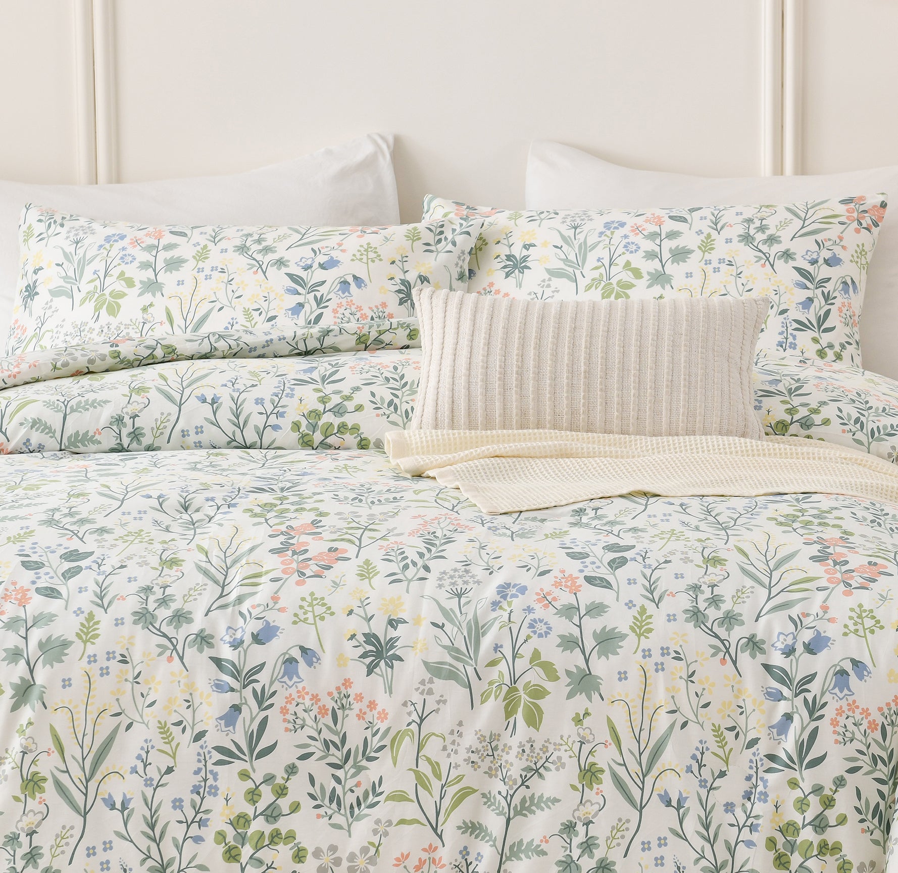 Vintage Floral Comforter Set 100% Cotton
