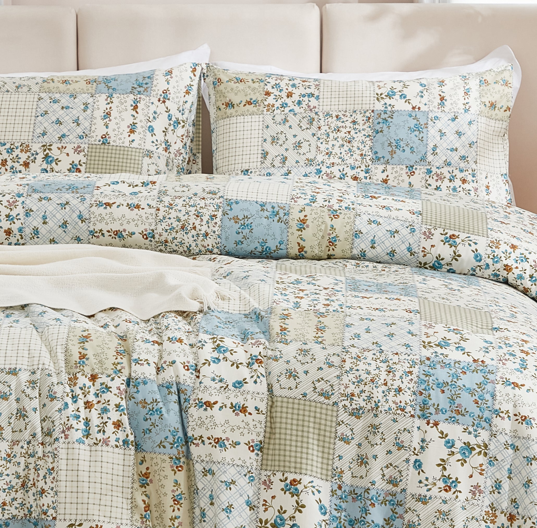 Patchwork Comforter Set 100% Cotton