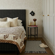 Boho Weave Rug Black White Two Tone Bedroom Decor Herringbone Neutral Modern Boho Bedroom