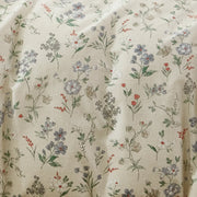 Cream Small Floral Duvet Cover Set Delicate Print