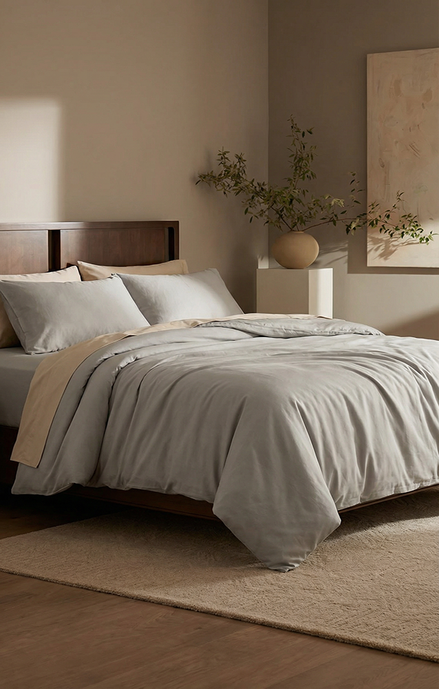 Elegant gray bedding sets
