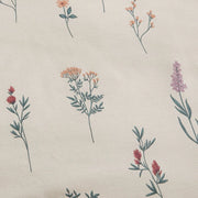 Garden Wildflower Sprig Duvet Cover Cream Meadow Print