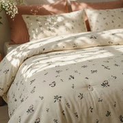 aesthetic botanical print comforter set modern farmhouse interior