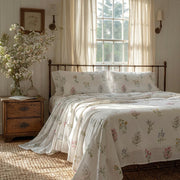 aesthetic floral meadow sheet set shabby chic home style