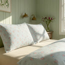 aesthetic pink floral bedding accessories pinstripe pillowcases