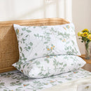 aesthetic sage meadow floral pillowcases cottagecore bedding