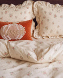 apricot rose reverie ruffle duvet cover set ruffle pillow shams