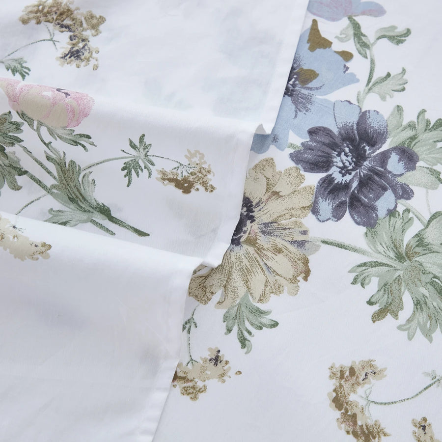 artisan gardenia botanical fabric texture close up floral print