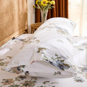 artisan gardenia botanical pillowcase set floral print pillow shams main