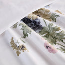 artisan gardenia floral pattern pillowcase close up fabric texture