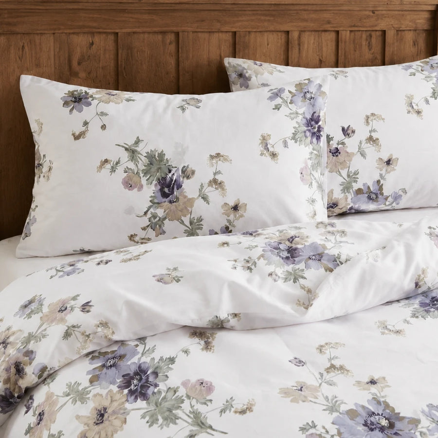 artisan gardenia floral pillowcases set of 2 vintage botanical