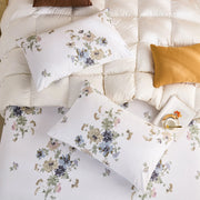 artisan gardenia floral print pillowcase set elegant home styling