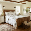 artisan gardenia slate comforter set watercolor bloom bedding main