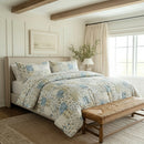 artisanal patchwork botanical comforter set floral bedding main