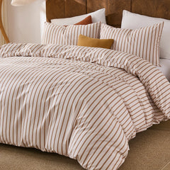 beige pinstripe comforter sets