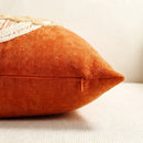 blessed pumpkin embroidered throw pillow cover pumpkin orange zipper detail