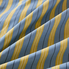 blue and yellow stripe bedding set king size