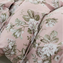 blush peony victorian duvet cover set floral bedding detail