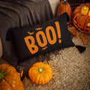 boo charm pillow cover black orange boo pumpkin carpet decor