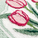 botanical bloom rug tulip window tufted tulip detail closeup