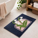 botanical bloom rug valley bell bathroom decor scene