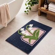 botanical bloom rug valley bell bathroom decor scene